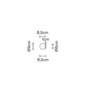 Lumi Sfera 9cm | Wall Light gallery detail image