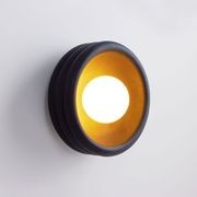 Silo Ceramic Sconce | Matte Black gallery detail image
