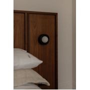 Silo Mini Sconce | American Oak - Black gallery detail image