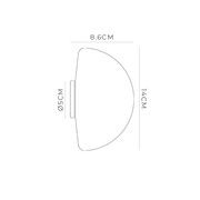 Orb Dome Mirror Wall Light gallery detail image