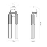 Flume Double Wall Light gallery detail image