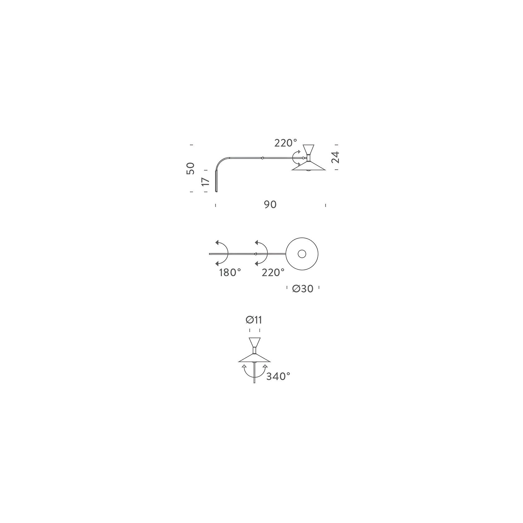 Lampe de Marseille Mini Wall Light gallery detail image