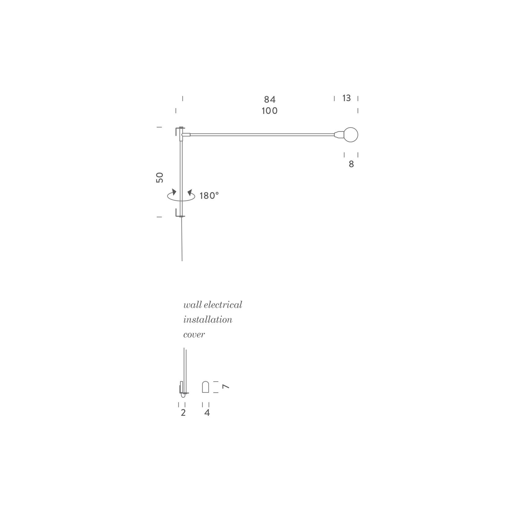 Potence Pivotante Mini Wall Light gallery detail image