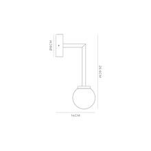 Orb Long Arm Wall Light gallery detail image