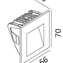 Square Halo Foot Light gallery detail image