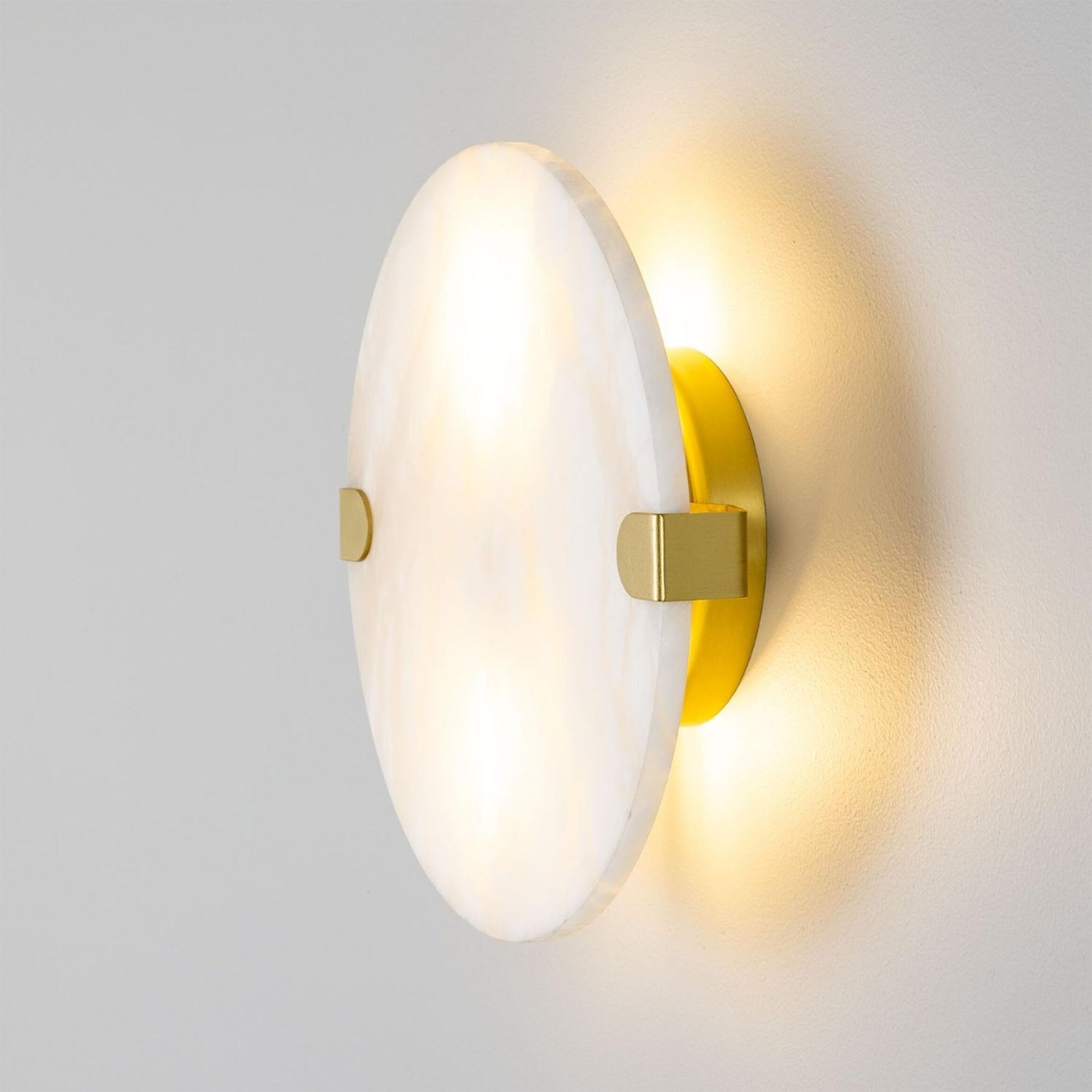 Dundee Alabaster IP44 Wall Light gallery detail image