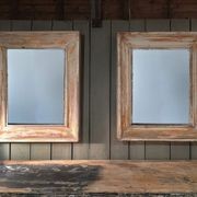 French Antique Mirror with Distressed Patina gallery detail image