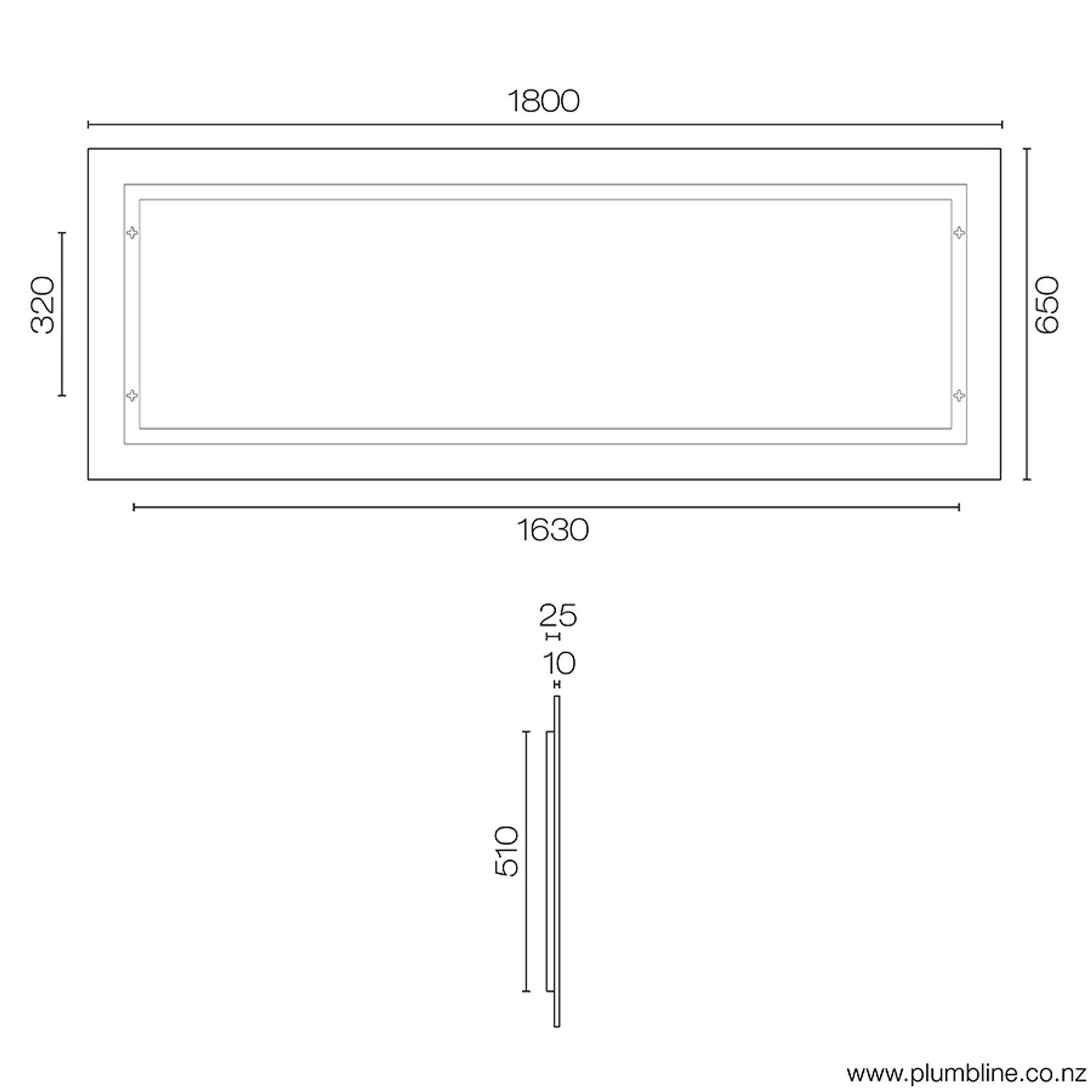 Frame Rectangle Wall Mirror gallery detail image