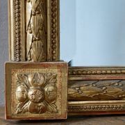 French Antique Louis XVI Gilded Mirror gallery detail image