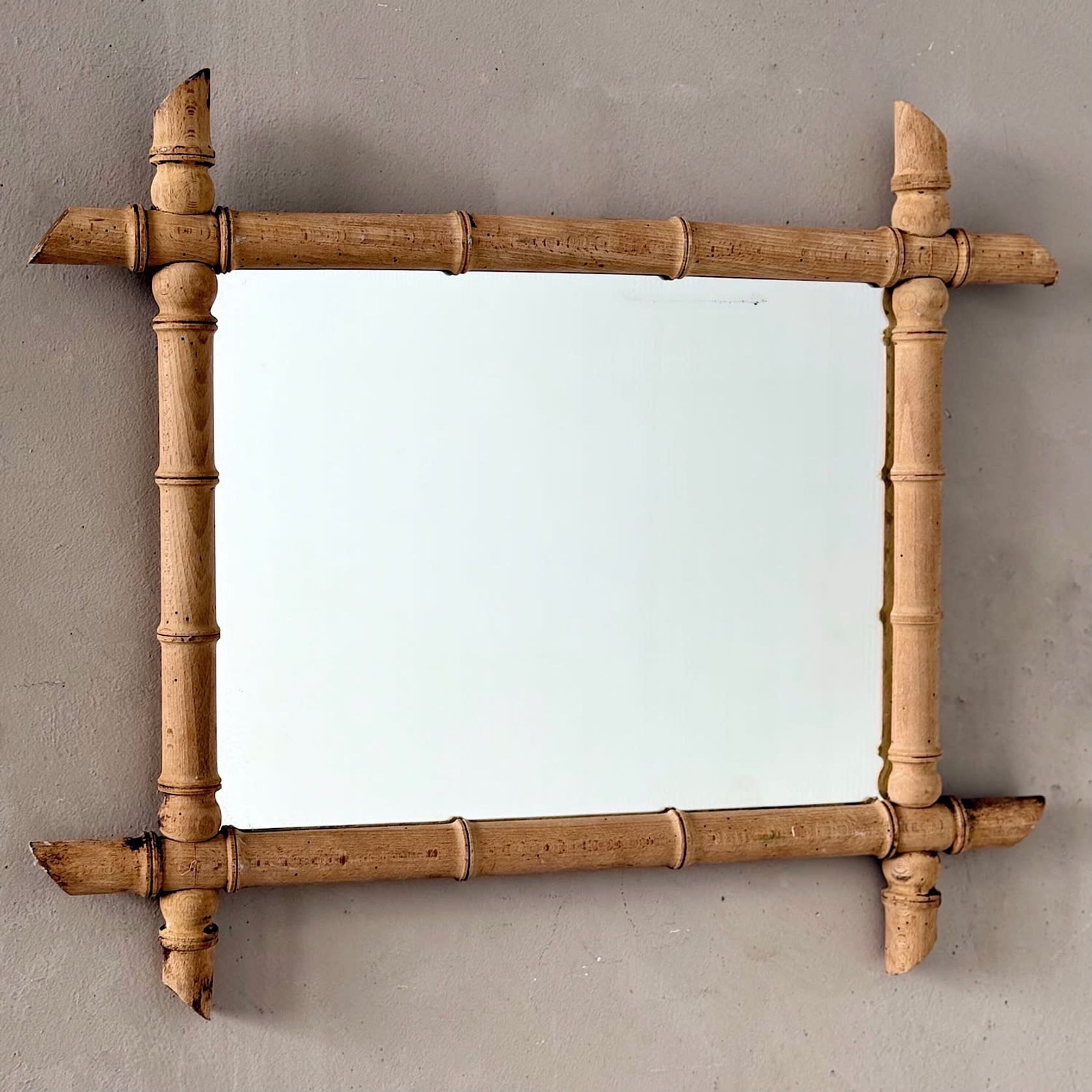 French Faux-Bamboo Mirror gallery detail image