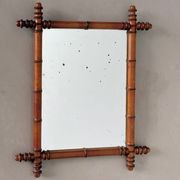 Antique French Faux-Bamboo Mirror gallery detail image