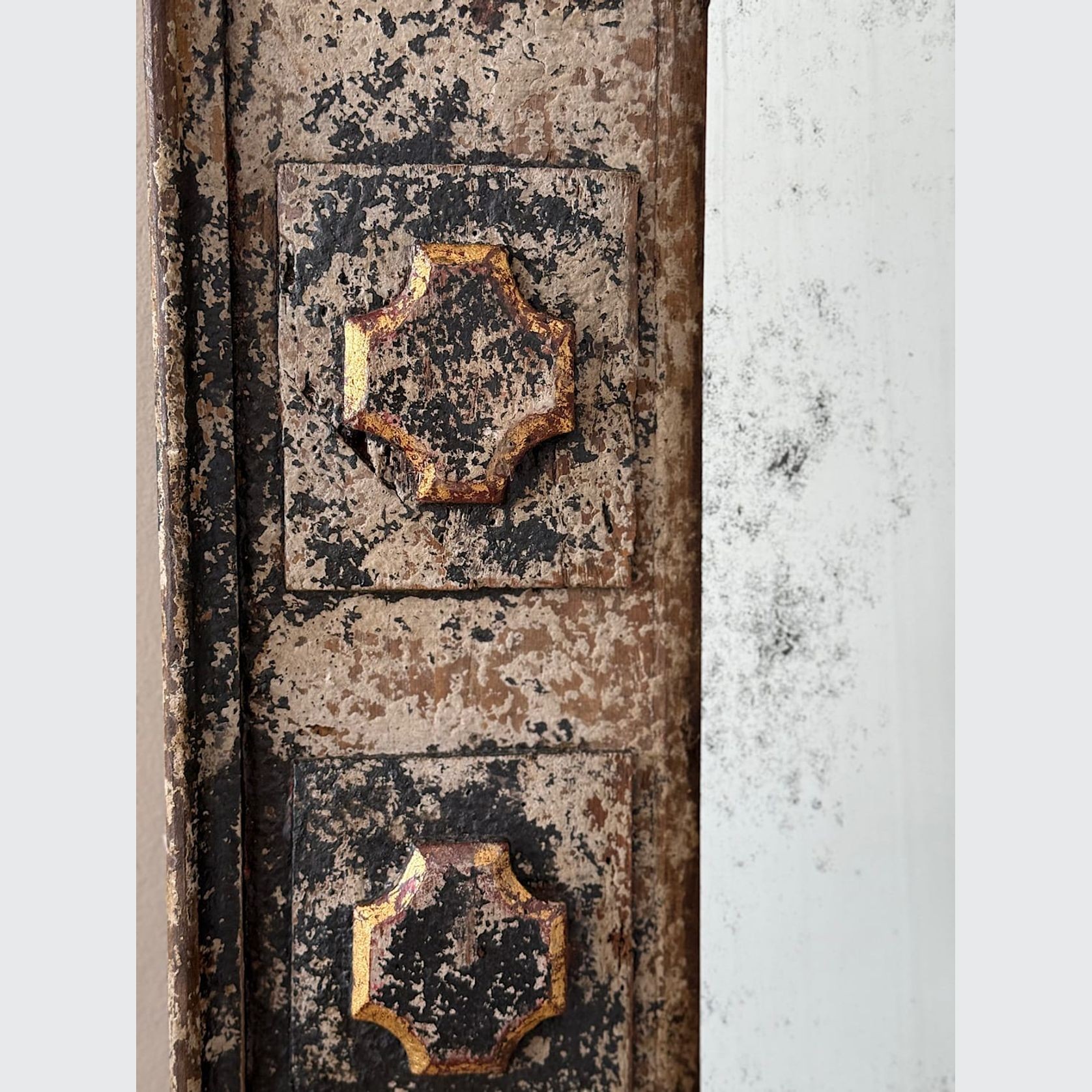 Large Spanish Black & Gold Mirror gallery detail image