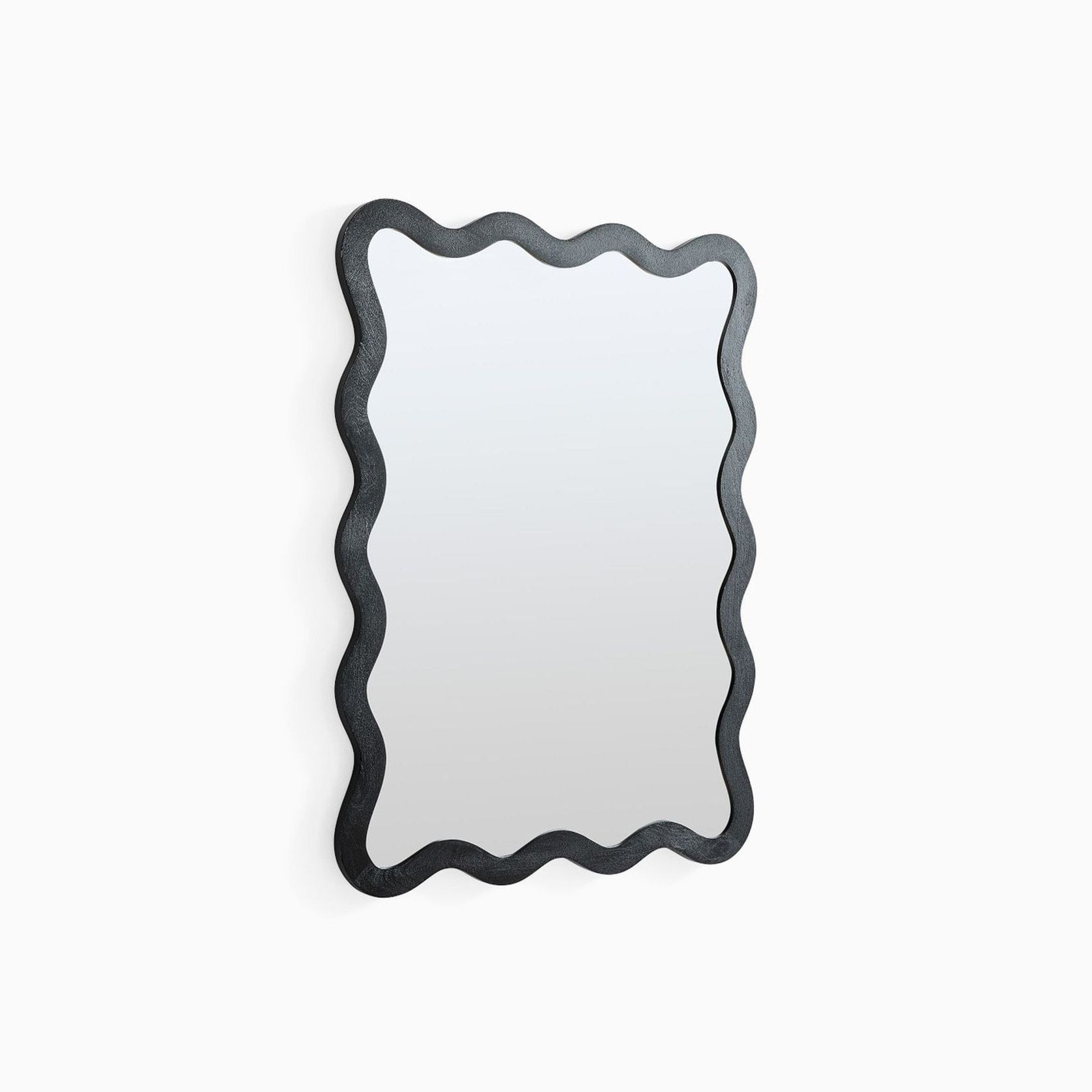 Wavy Wood Wall Mirror gallery detail image