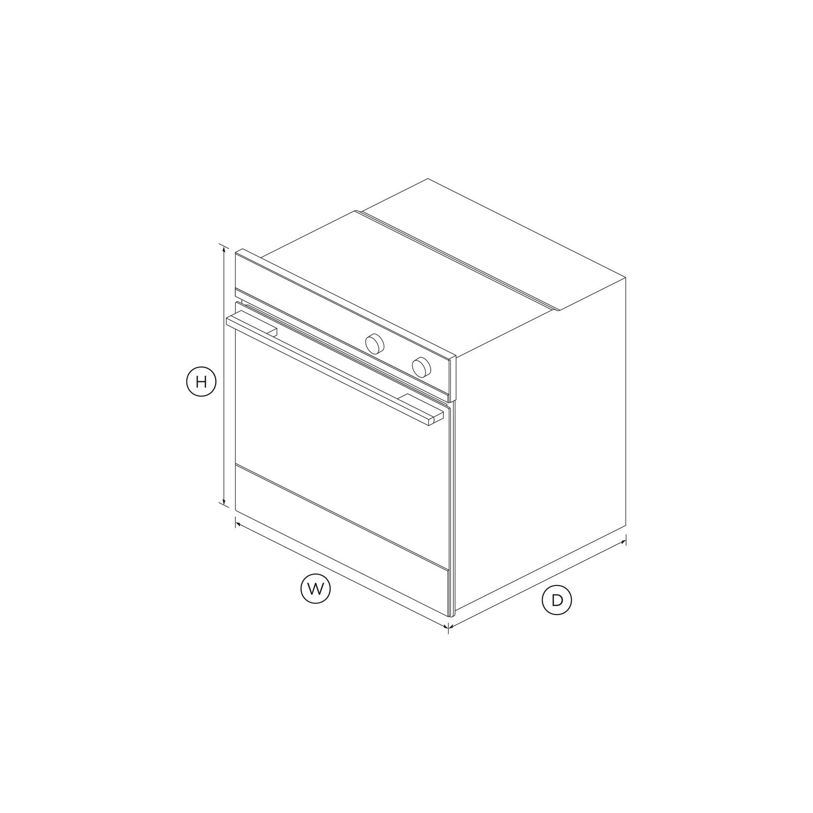 Oven, 60cm, 9 Function, Self-cleaning, Stainless Steel gallery detail image