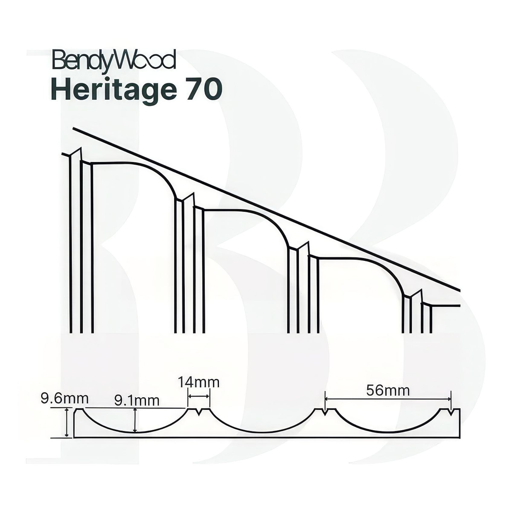 BendyWood Heritage 70 Primed - Half Standard gallery detail image
