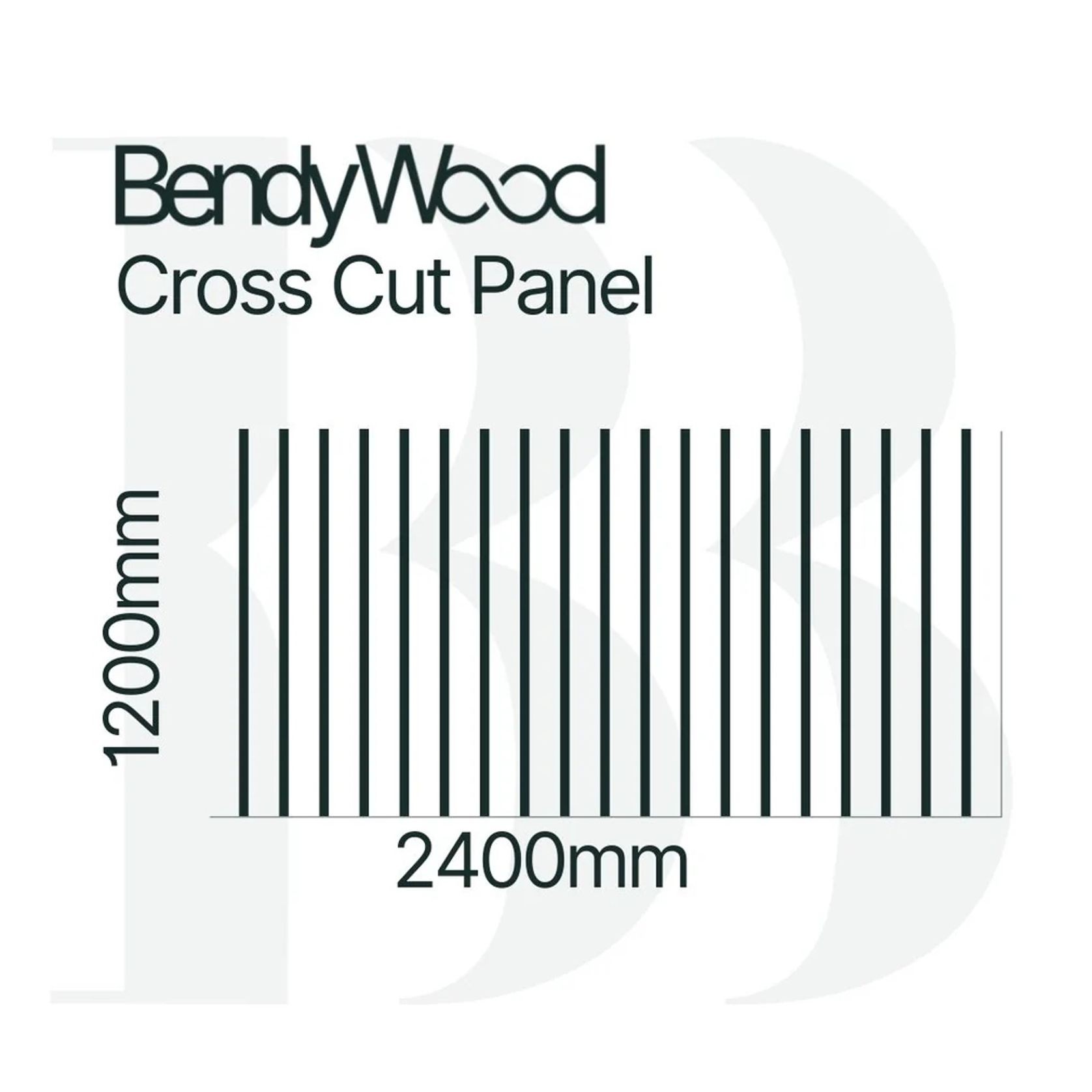 BendyWood Scallop 30 Primed - Cross Cut gallery detail image