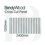 BendyWood Scallop 30 Primed - Cross Cut gallery detail image