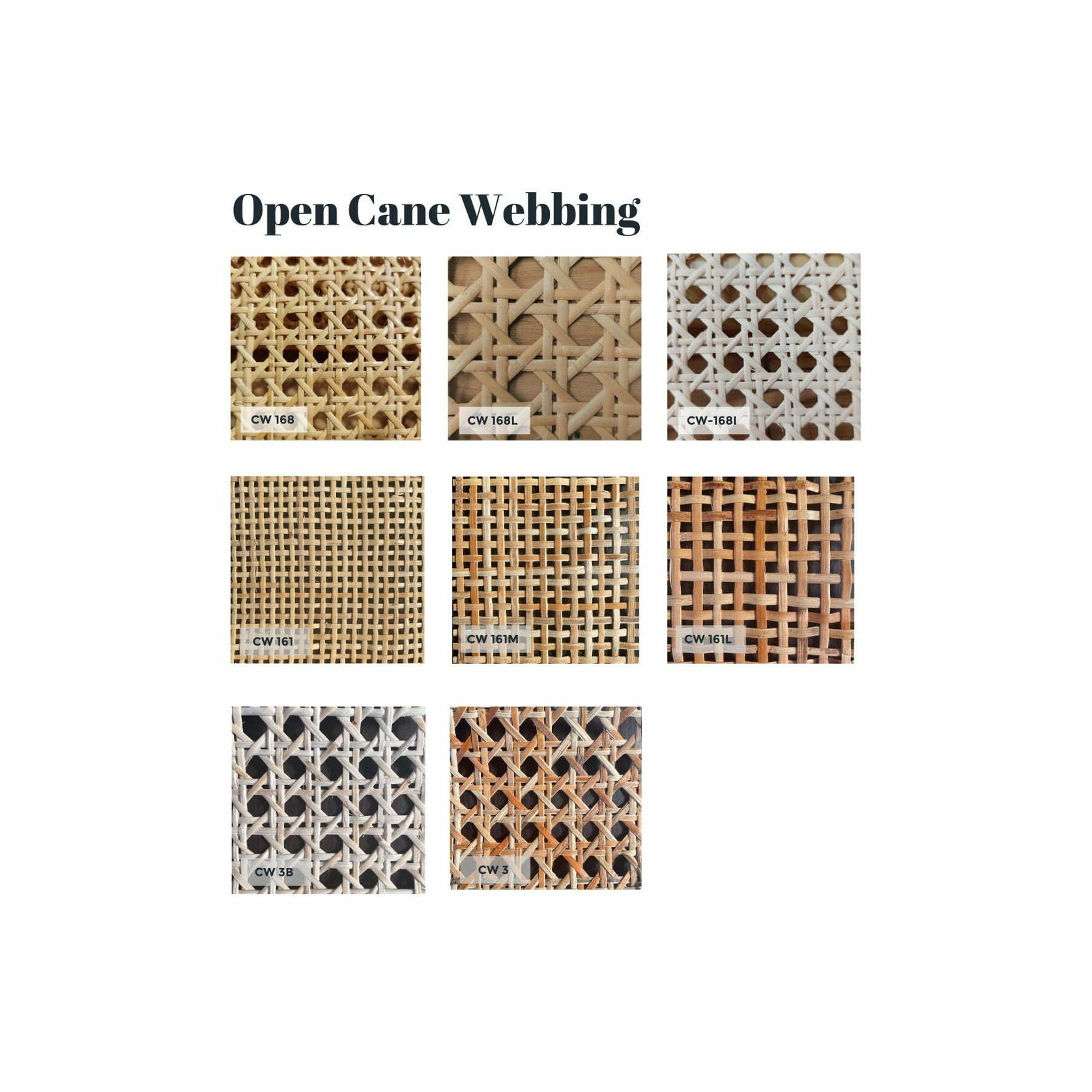 Rattan - Open and Closed Cane Webbing gallery detail image