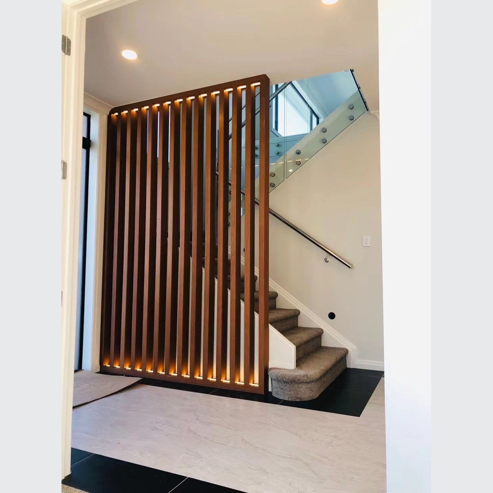 Decorative Interior Screen Tube 100×50 Black Walnut gallery detail image