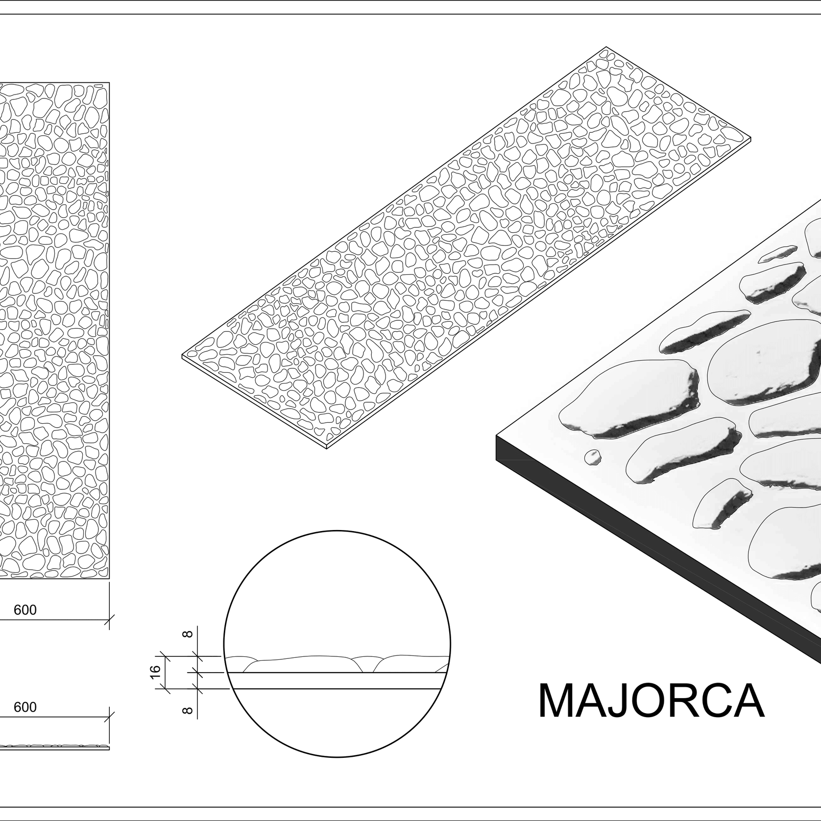 Roctex Majorca 3D Wall Panel gallery detail image