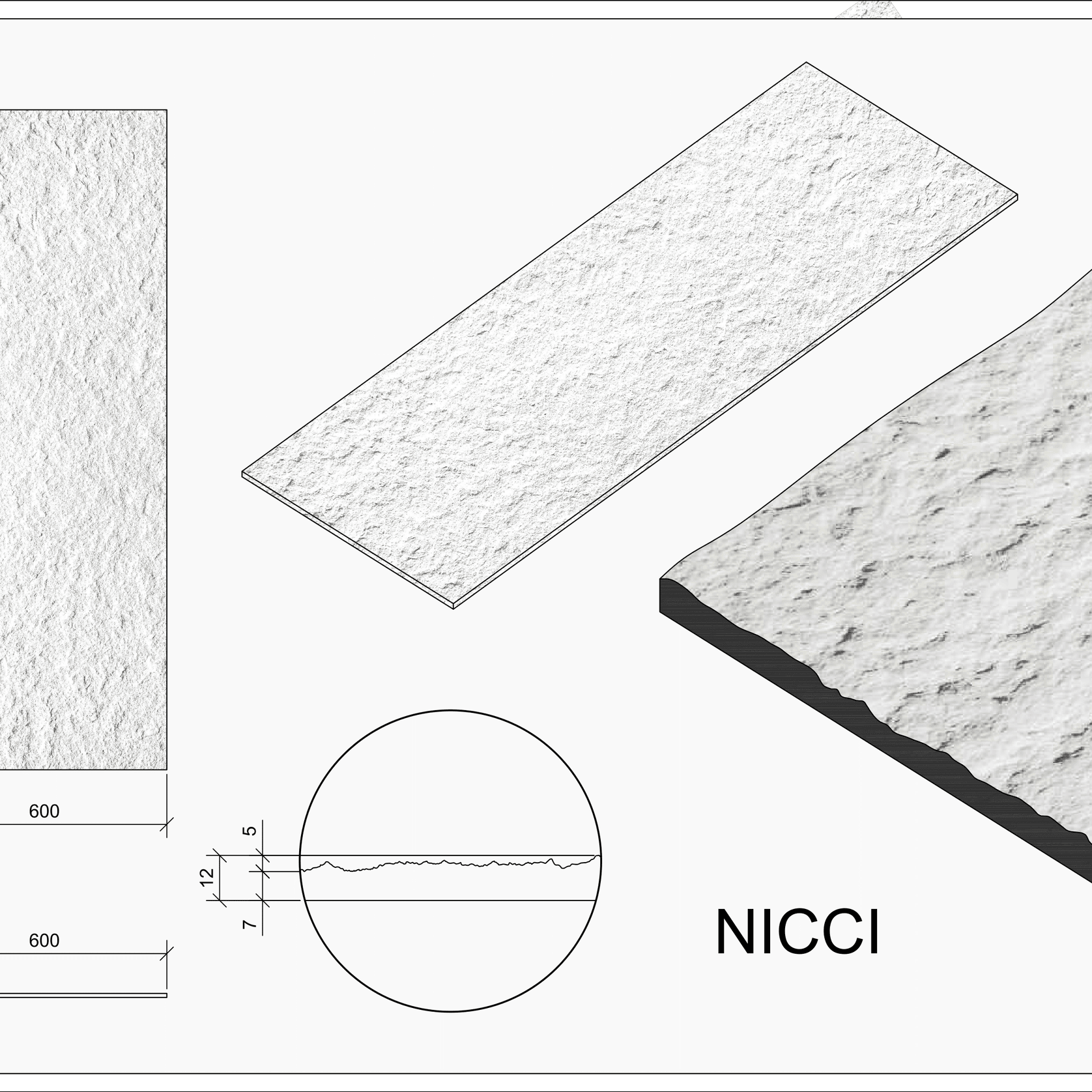 Roctex Nicci 3D Wall Panel gallery detail image