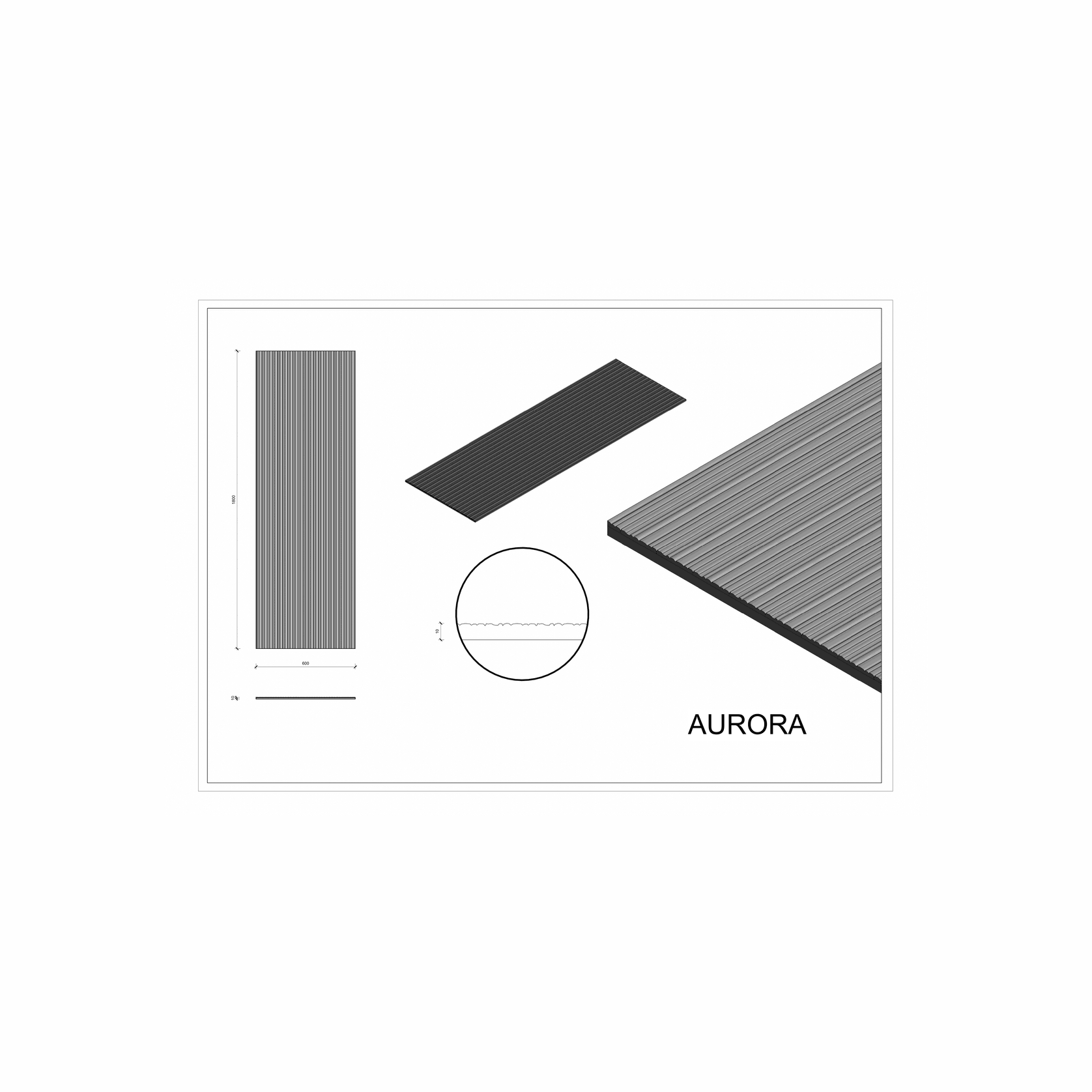 Roctex Aurora 3D Wall Panel gallery detail image