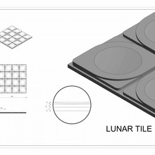 Roctex Lunar Tile 3D Wall Panel gallery detail image