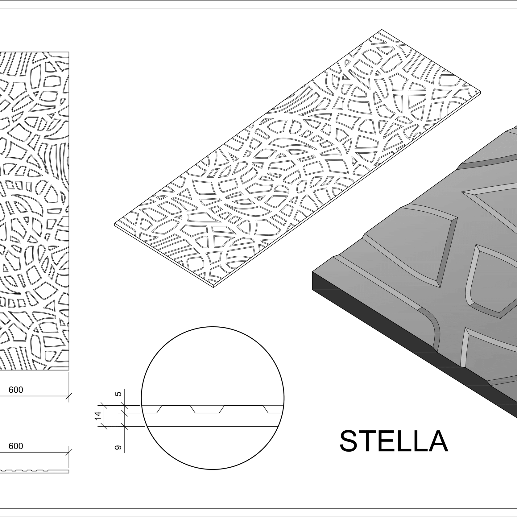 Roctex Stella 3D Wall Panel gallery detail image