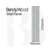 BendyWood Half Round 37 Black Walnut - Wall Panel gallery detail image