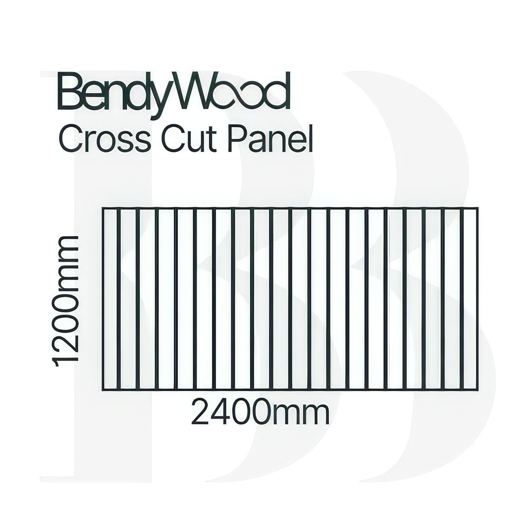 BendyWood Scallop 20 Primed - Cross Cut gallery detail image