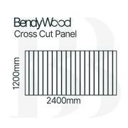 BendyWood Scallop 20 Primed - Cross Cut gallery detail image
