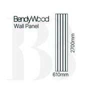 BendyWood Half Round 12 Primed - Wall Panel gallery detail image