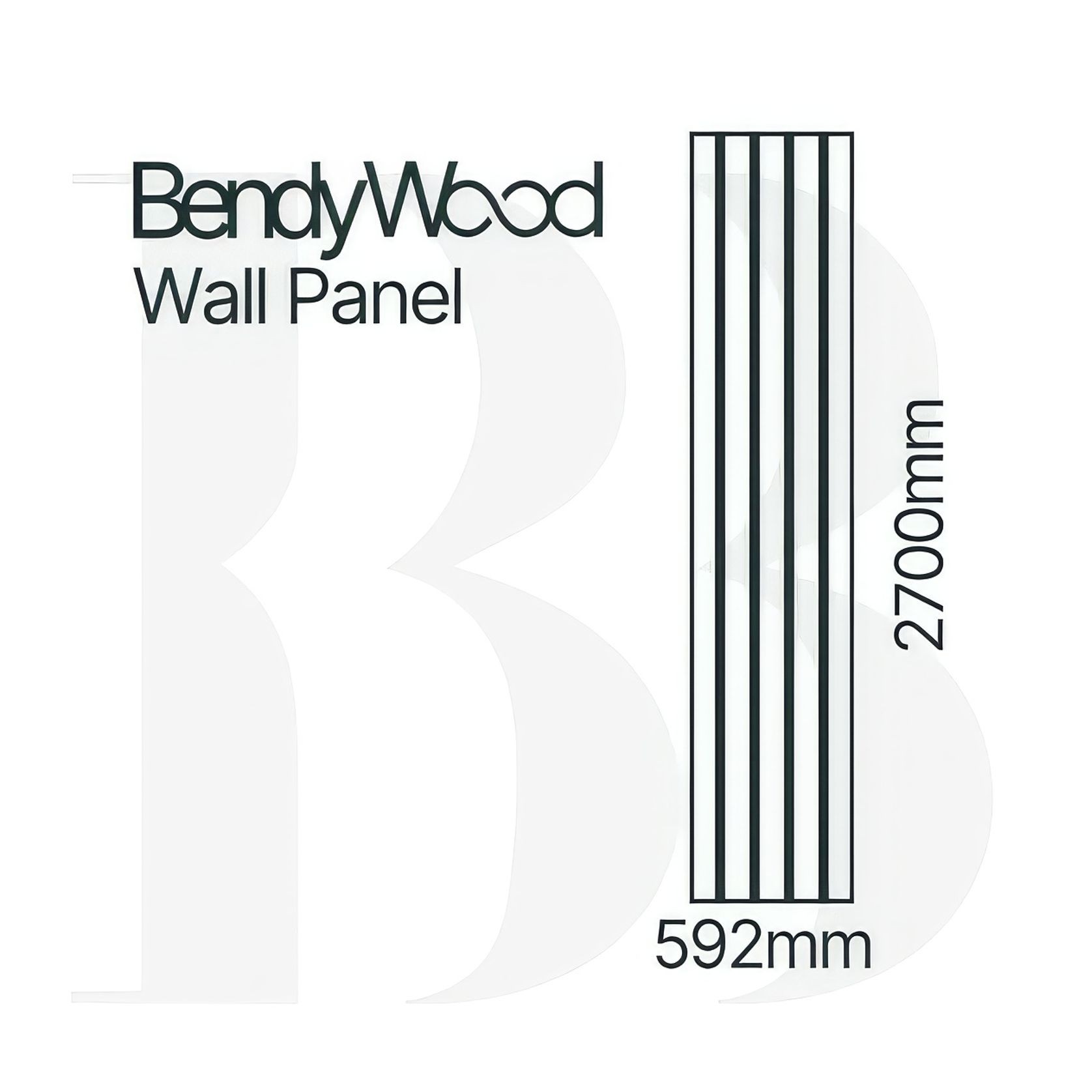 BendyWood Half Round 37 Oak - Wall Panel gallery detail image