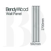 BendyWood Half Round 37 Oak - Wall Panel gallery detail image