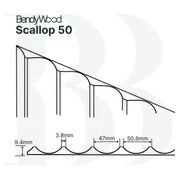 BendyWood Scallop 50 Primed - Cross Cut gallery detail image