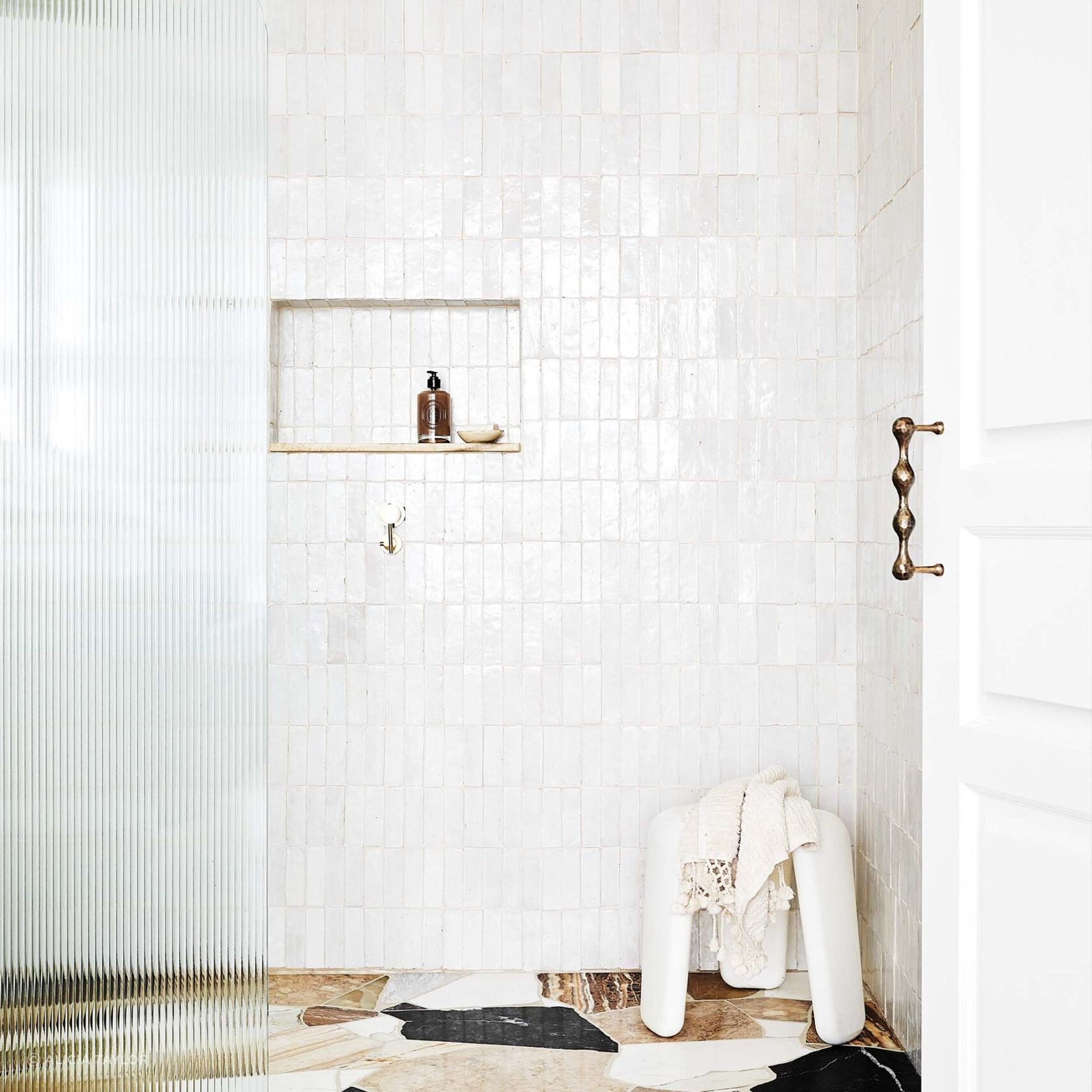 Moroccan Bejmat - Lily White gallery detail image