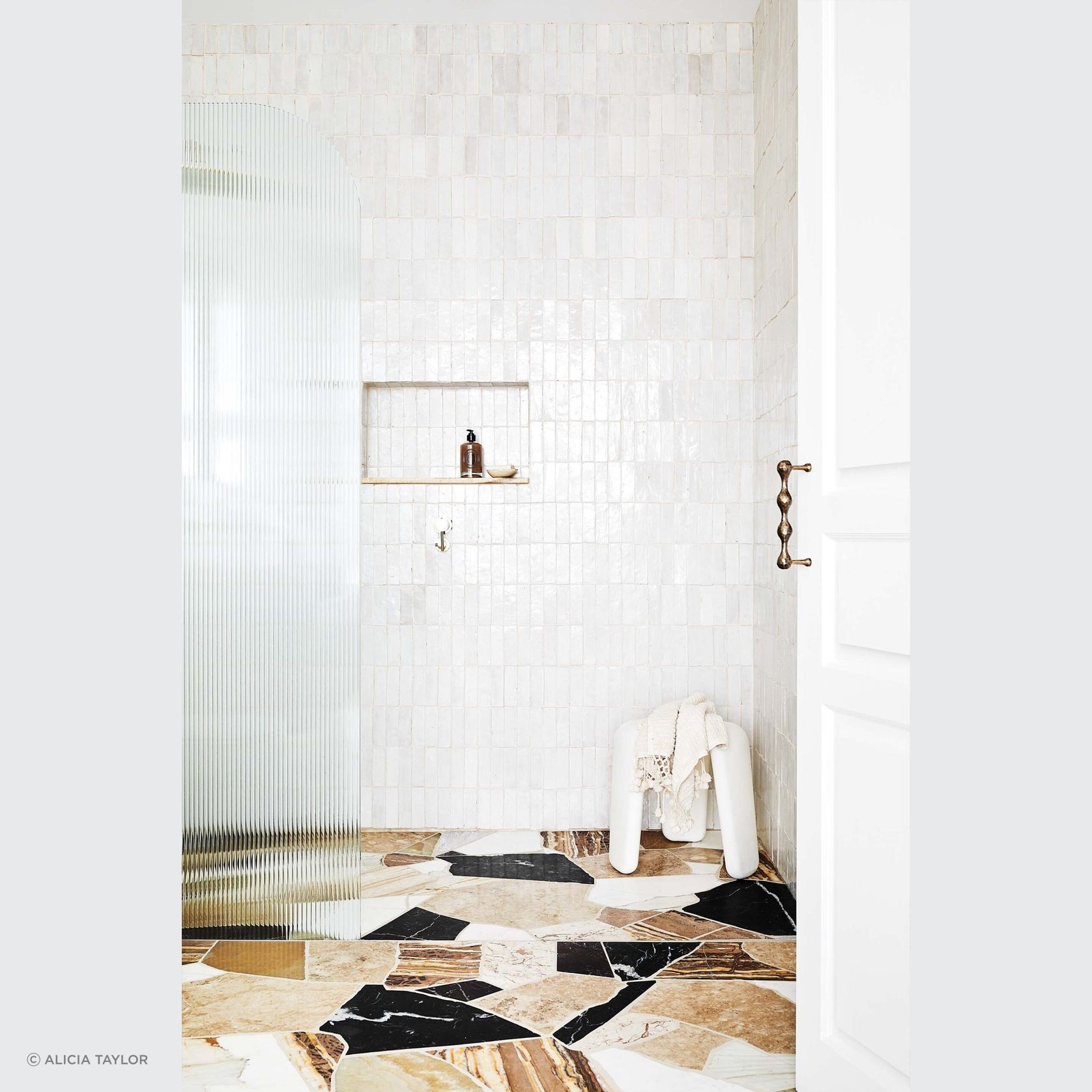 Moroccan Bejmat - Lily White gallery detail image