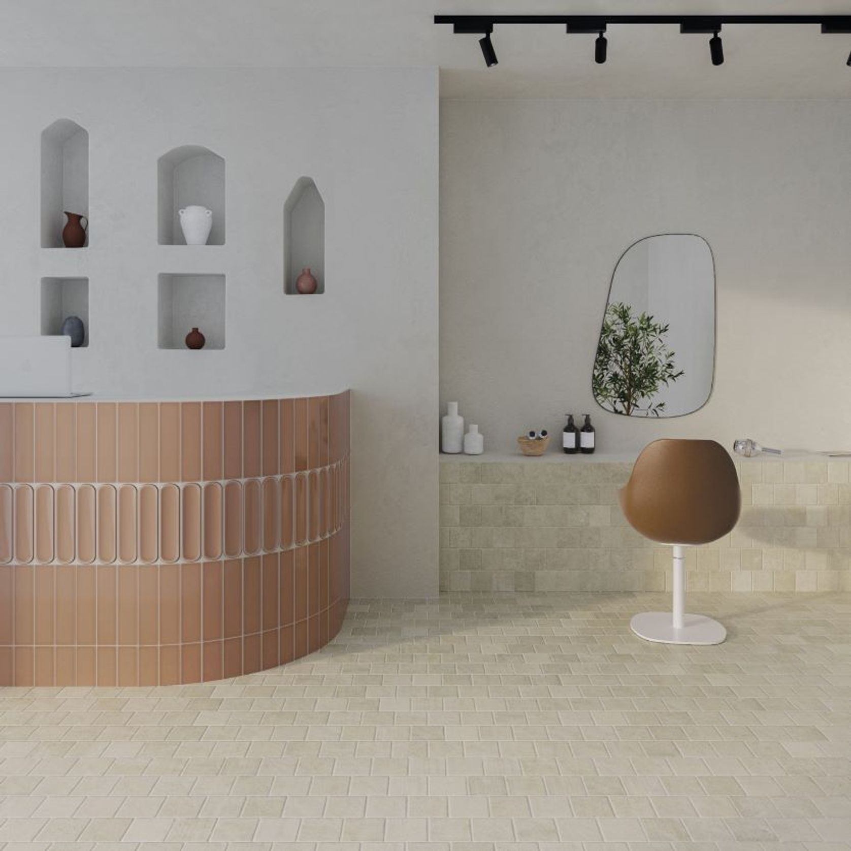 Aquarelle Toffee Wall Tiles gallery detail image