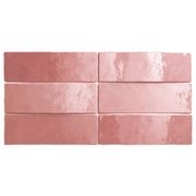 Artemis Rose Gloss Wall Tile 200x65x10mm gallery detail image