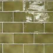 Marlowe Olive Gloss 150x75x10mm Wall Tile gallery detail image