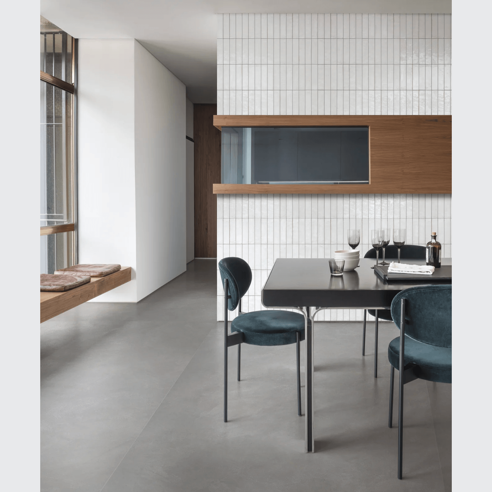 Arendal White Gloss 60x240x10mm Wall Tile gallery detail image