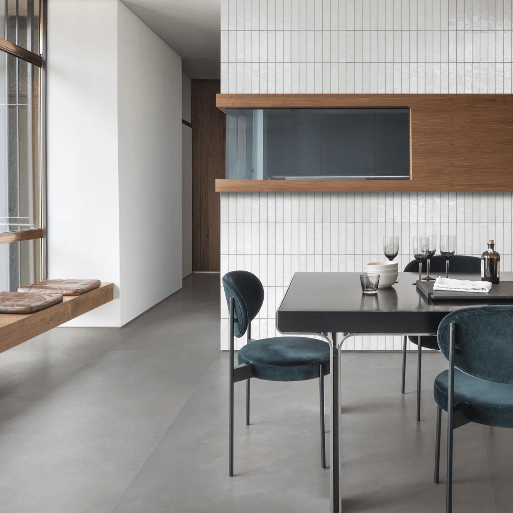 Arendal White Gloss 60x240x10mm Wall Tile gallery detail image