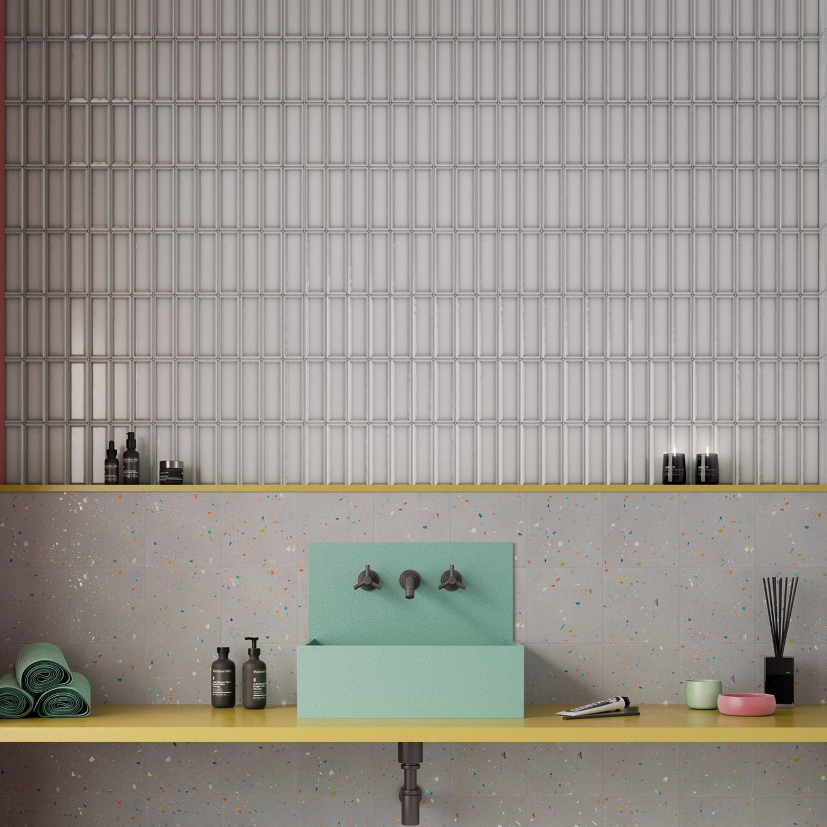 Alchemist Silver Bevel Gloss 160x52mm gallery detail image