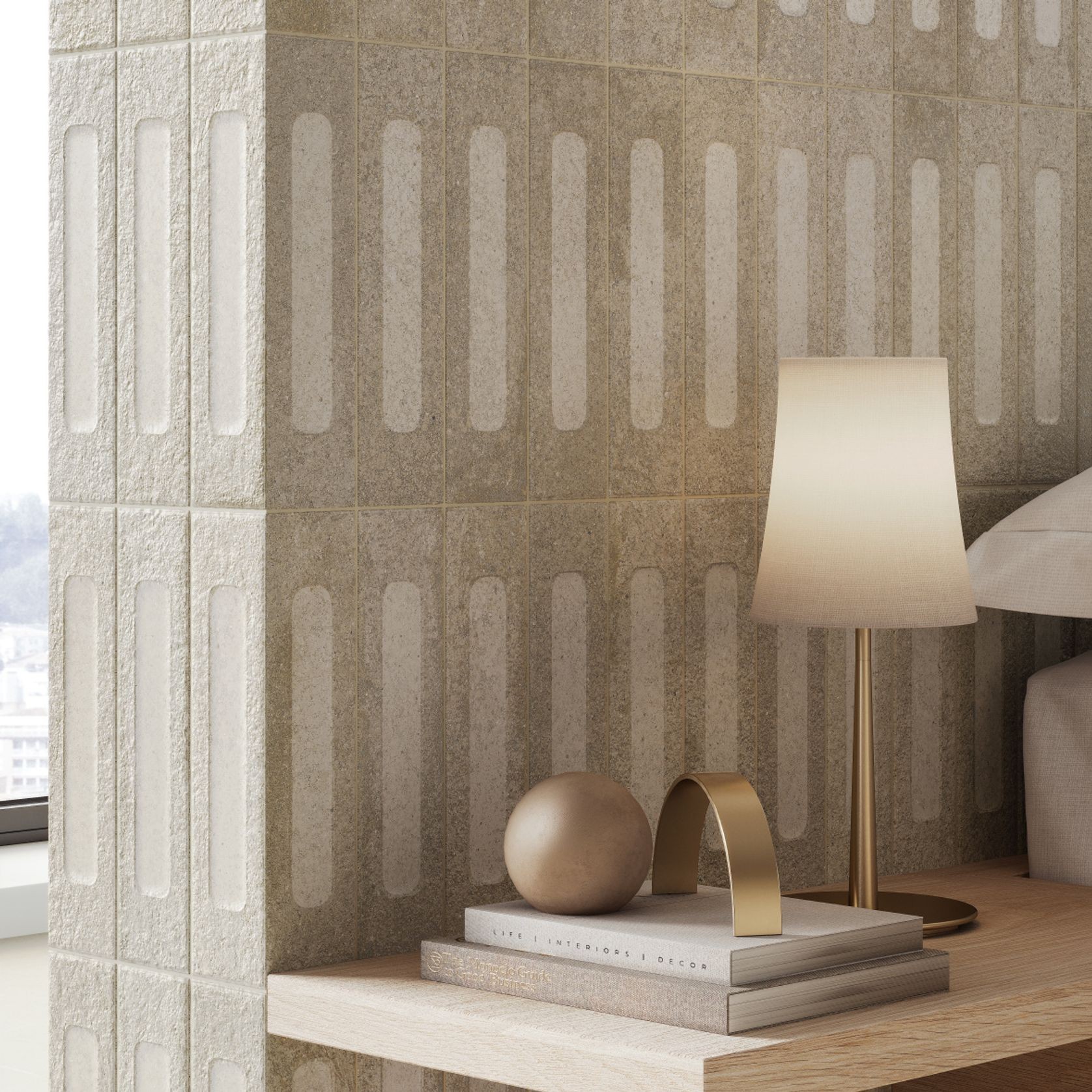Cinder Brick Sand 3D | Perini Tiles gallery detail image