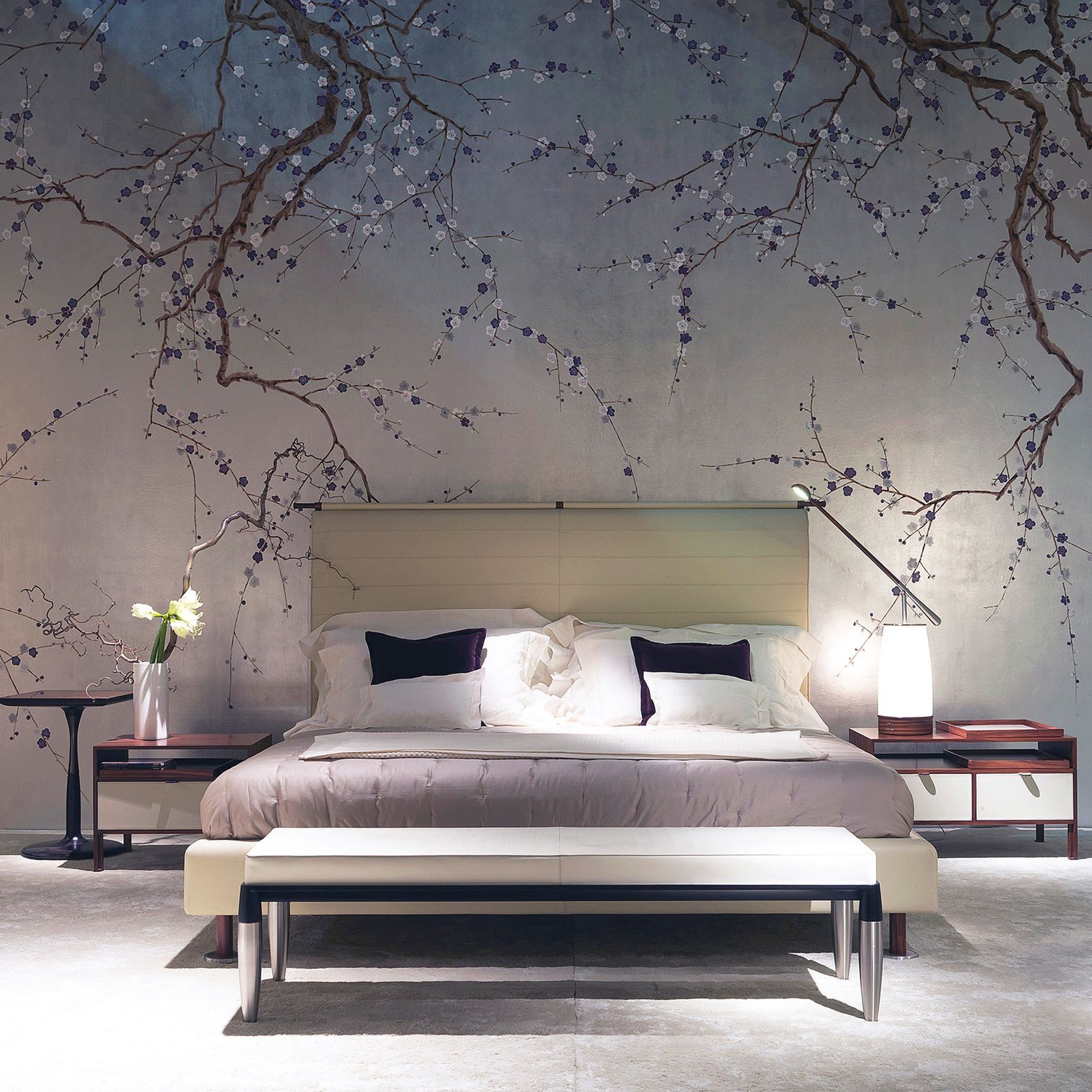 De Gournay Plum Blossom | Wallpaper gallery detail image