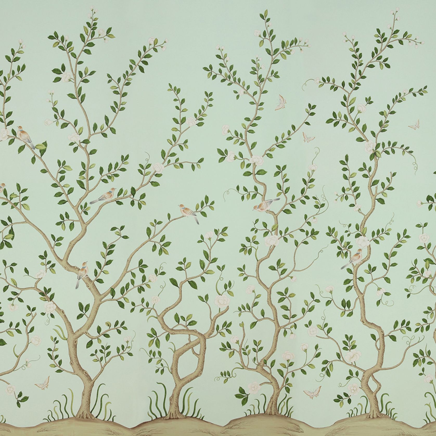 De Gournay Gustavian Garden | Wallpaper gallery detail image