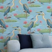 Heron, Jacana & Giant Lilypad Wallpaper gallery detail image
