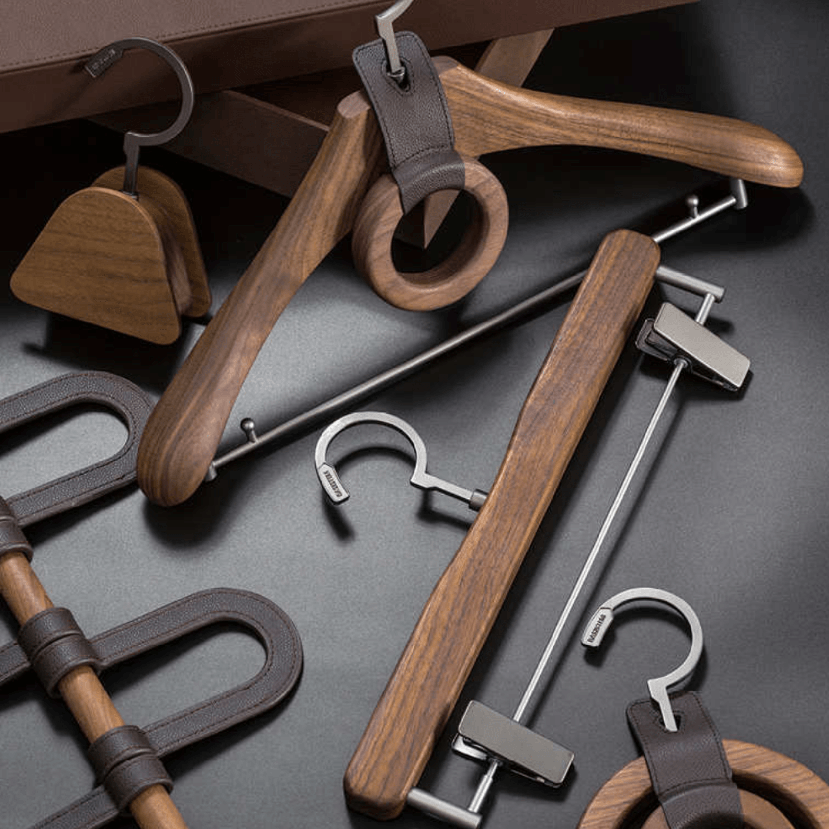 BASISTEM Horgen Dual Ring Scarf Hanger gallery detail image