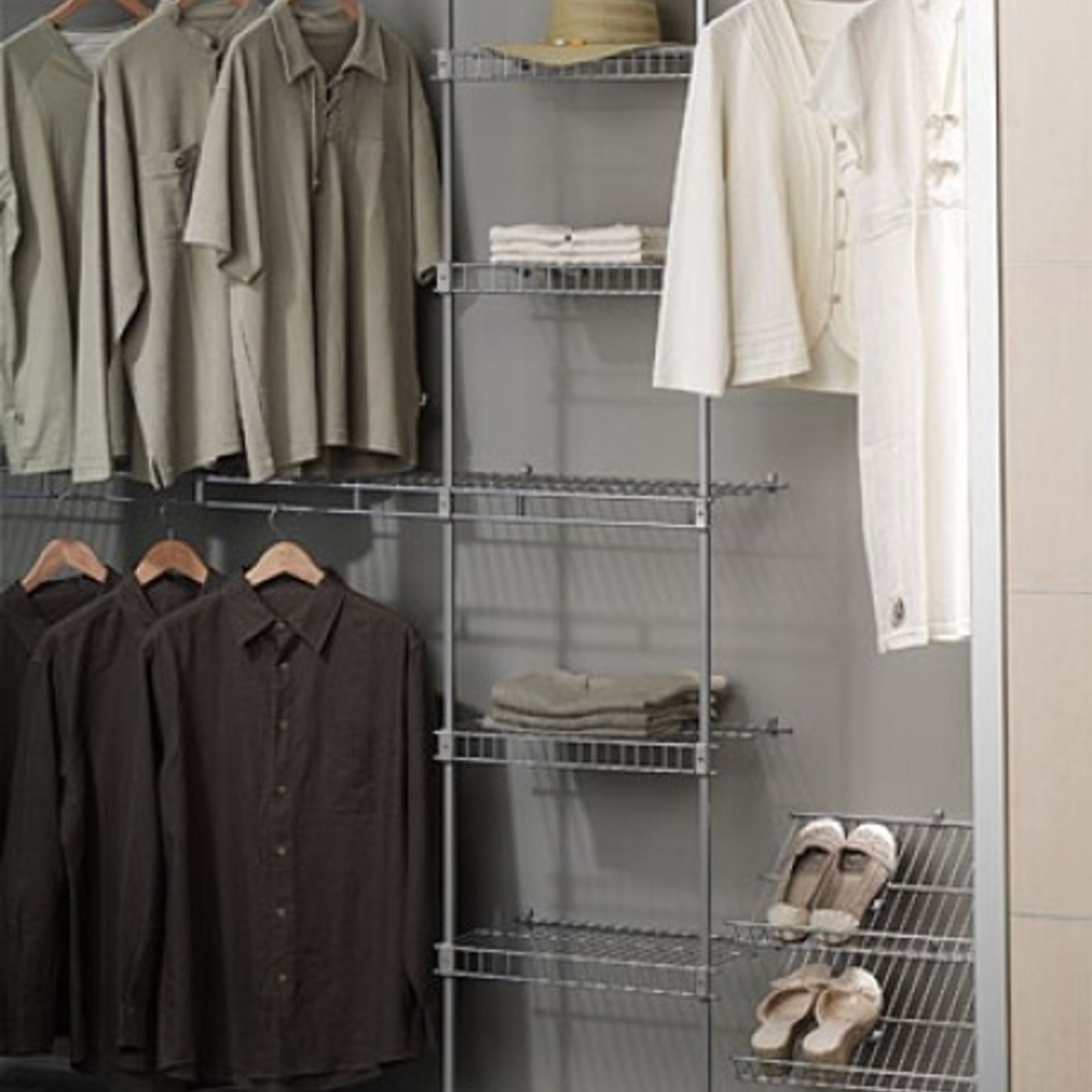 Everyday Ventilated Wire Wardrobe Shelving  gallery detail image