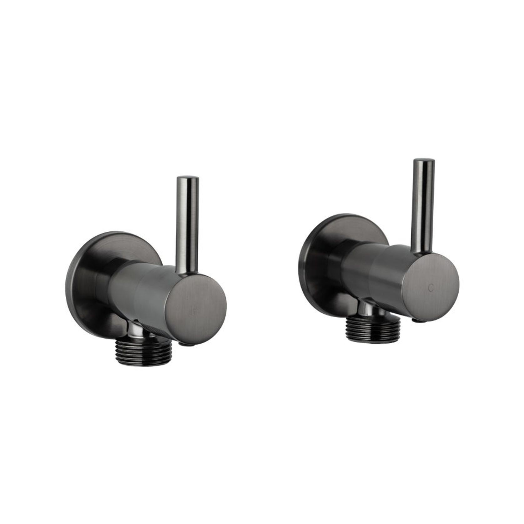 Elysian Washing Machine Stops - Brushed Gunmetal gallery detail image